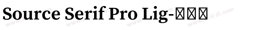 Source Serif Pro Lig字体转换